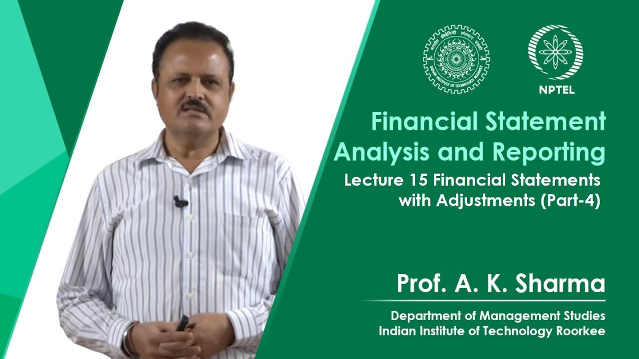 Lecture-15- Financial Statements with Adjustments (Part-4)
