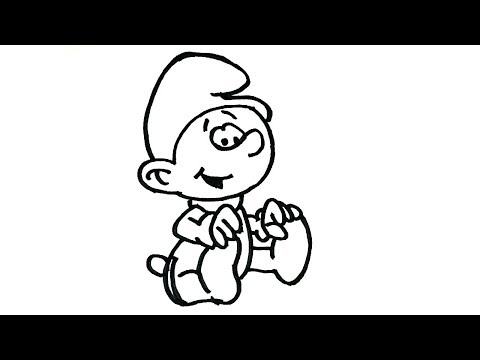 How to draw Smurf | Cartoon characters Drawing | Easy...