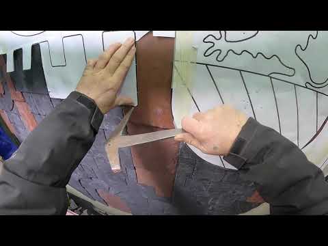 Das Colditzer Stadtwappen - Schieferornament - Teil 11