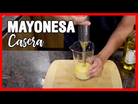 How to make homemade mayonnaise with a blender without it curdling (in one minute)