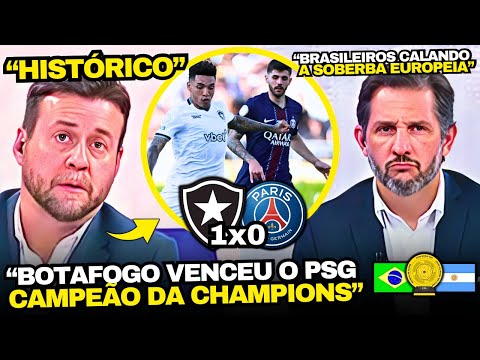 ARGENTINA TV WAS SHOCKED BY BOTAFOGO 1x0 PSG IN THE WORLD CUP