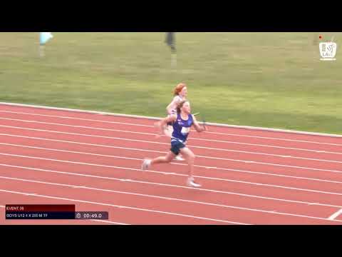 Boys U12 4 x 200m Timed Final 2 - 2019 SUBWAY State Relay Championships // LAVicTV