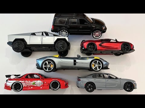Large Scale Diecast Car Showcase | Jada, Maisto, Ferrari, Tesla & More