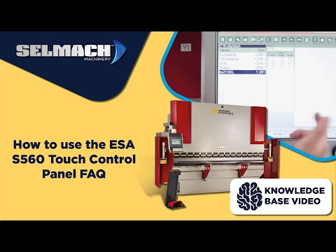 How to use the ESA S560 Touch Control Panel FAQ