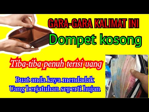 GARA GARA KALIMAT INI•, dompet kosong tiba-tiba penuh terisi uang, Zikir pembuka pintu rezeki