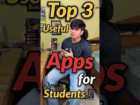 Top 3 *useful* Apps for students!?🤫📱 #neet #mbbs #neet2026 #apps #productivity #trending