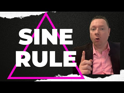 The SINE RULE in TRIGONOMETRY  | National 5 Maths