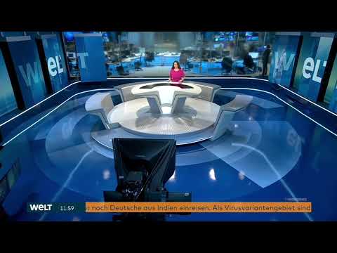 WELT Nachrichten Intro/Outro 2021 aus dem neuen Studio (ohne Themenüberblick) [HD 1080p50]