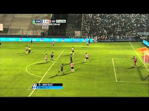 Gol de Rojas. Gimnasia 3 - Unión 0. Fecha 15. Primera División 2015. FPT