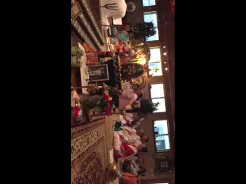 Singing at shreema temple