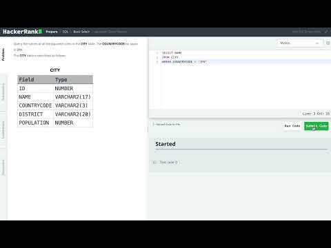 Hackerrank Sql Solution 6 Basic Sql Japanese Cities Names