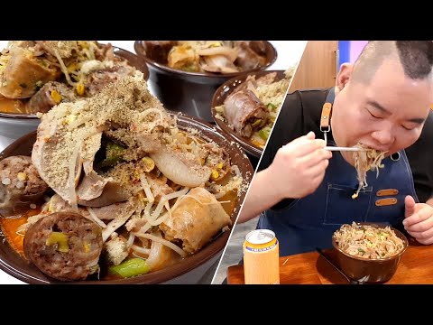 먹방유튜바 직원들이 먹는 흔한 ' 돼지순대국밥 ' 요리먹방 MUKBANG