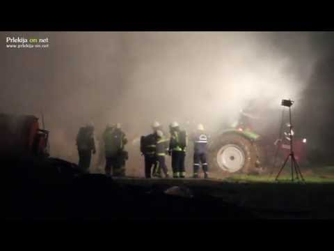 Požar bal sena v Vogričevcih