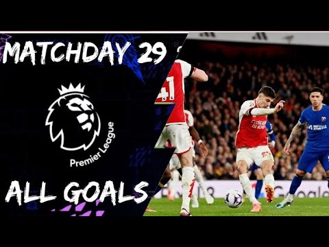 All premier league goals from matchweek 29 |2023/24  [30 Goals] English Commentary