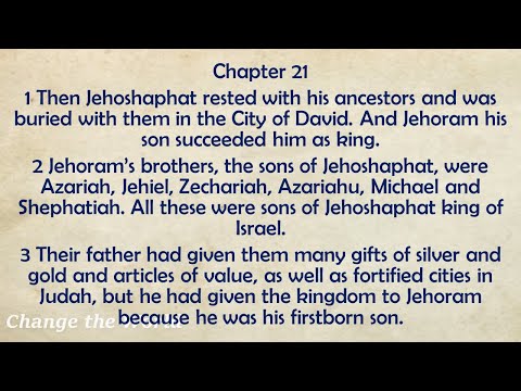 Day 133 May 13 - 2 Chronicles 21 - 24| English Audio Bible - Today's Bible Reading for Daily Readers