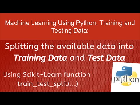 Machine Learning Using Python Training and Testing Data Lesson 3 Hindi Urdu