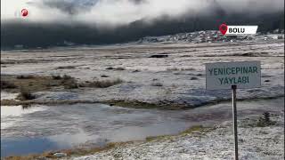 Bolunun Yüksekleri Beyaz Örtüyle Kaplandı