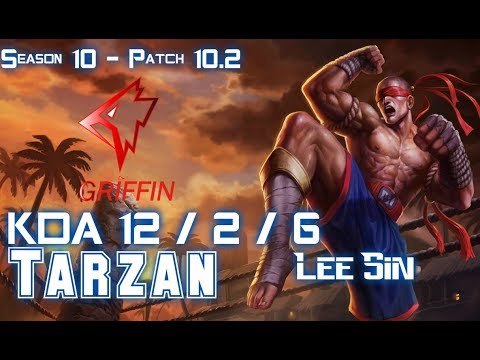 GRF Tarzan LEE SIN vs NIDALEE Jungle - Patch 10.2 KR Ranked