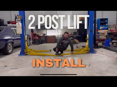 Tuxedo 9K 2 post lift install