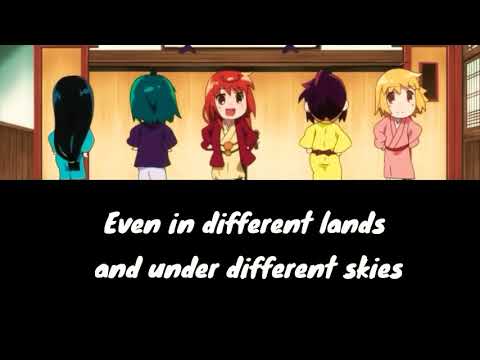 Joshiraku - Ending theme Nippon Egao Hyakkei (Eng/lyrics)