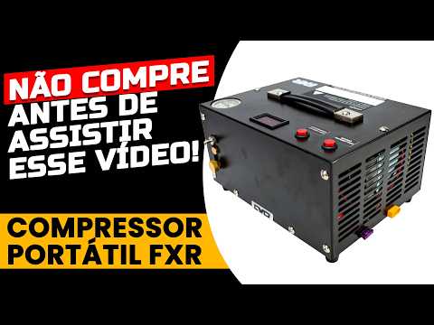 Não Compre o Compressor FXR Portátil Antes de Ver este Vídeo - Compressor 300 BAR