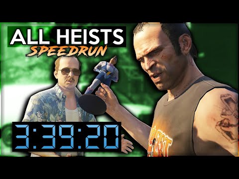GTA 5 / Online Heist Speedrun - All Heists in 3:39:20