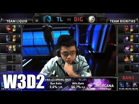 Team Liquid vs Dignitas | S5 NA LCS Spring 2015 Week 3 Day 2 | TL vs DIG W3D2G3 VOD 60FPS