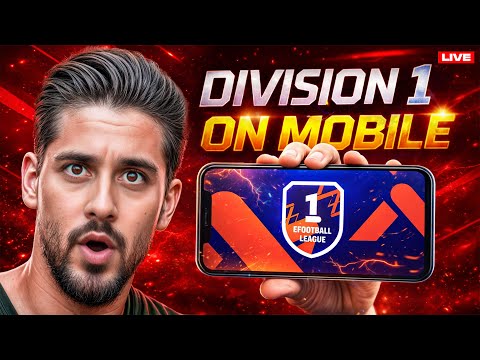 FULL DAY GRIND UNTIL I REACH DIVISION 1 in eFootball MOBILE 🤯 LIVE