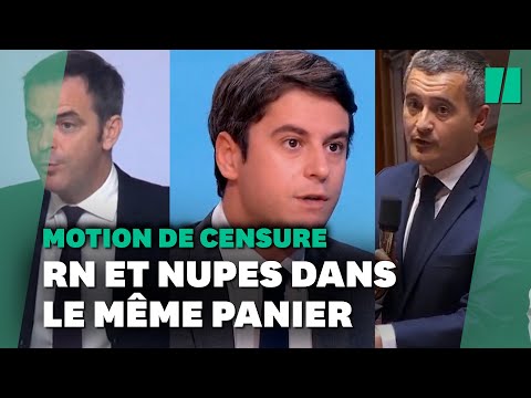 Motion de censure : tout est bon pour mettre le RN et la NUPES dans le même sac