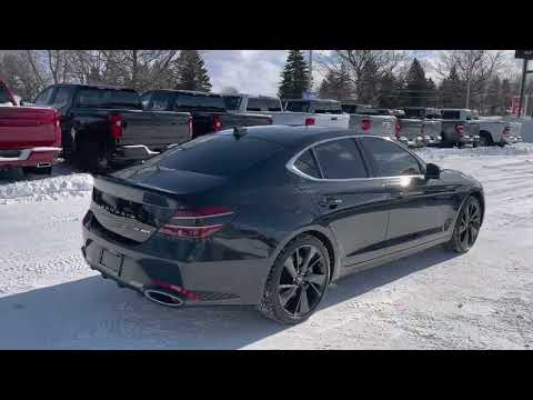 2024 Genesis G70 2.5T AWD in Black for sale at Royal Chevrolet in Orangeville, ON