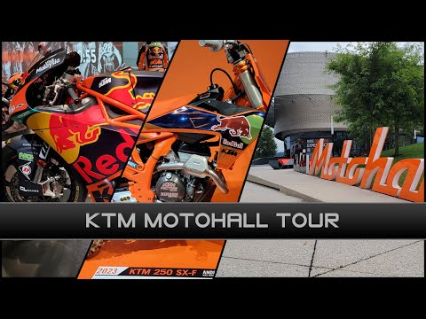 KTM MotoHall Tour (Unoffical) - Walkthrough the KTM Museum - Red Bull KTM Factory Racing Race Bikes