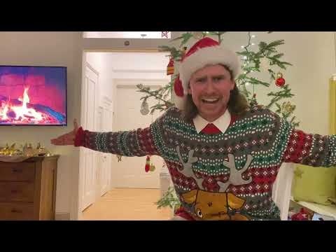 CHARLIE HUBLEY ENJOYING A HOLIDAY BEVERAGE