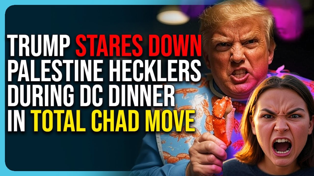 Trump Stares Down Palestine Hecklers During DC Dinner In Total Chad Move