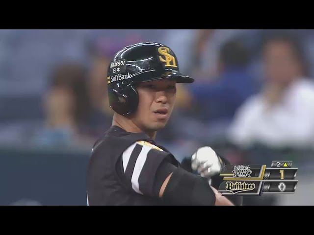 【2回表】優勝かかった大一番 ホークス・長谷川のバットで先制!! 2015/9/16 Bs-H