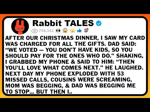 After Our Christmas Dinner, I Saw My Card Was Charged For All The Gifts. Dad Said: “We Voted — You