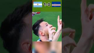 Download lagu Argentina vs Cape Verde 2-0 • Messi 1st goal 1st assist #football #messi #worldcup #shortsfeed mp3