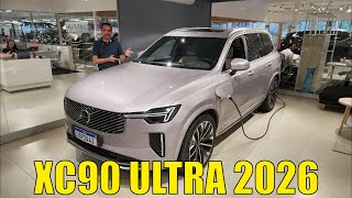 Avaliação: Volvo XC90 Ultra 2026 - O ápice dos híb