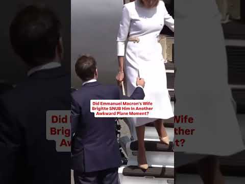 Did Emmanuel Macron's Wife Brigitte SNUB Him In Another Awkward Plane Moment?
