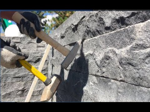 Marrying the Basalt Stone Arrisses with Trow & Holden Hammers