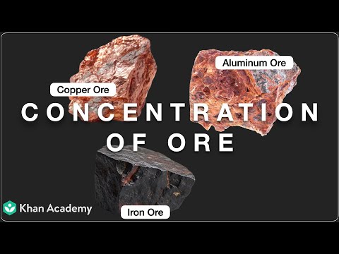 Concentration of ores | Metallurgy | MH Grade 10 | Science | Khan Academy