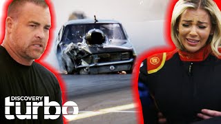 Lizzy Musi Gets Into Crazy Crash Racing Against Ryan Martin! | Street Outlaws: No Prep Kings