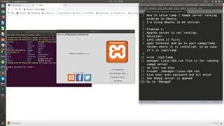 Xampp server (Apache, MYSQL) Running Problem in Ubuntu 18.04