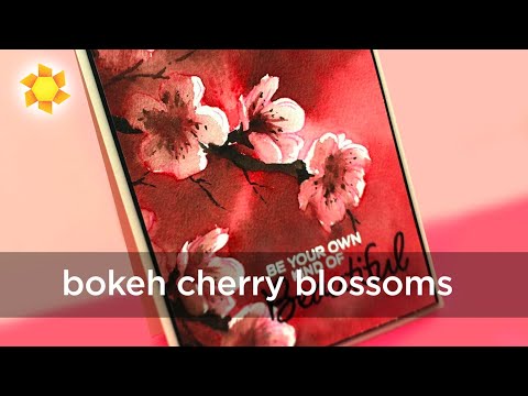 Watercolor Bokeh Cherry Blossoms