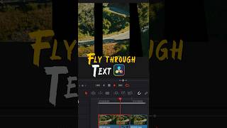Fly through text in DaVinci Resolve