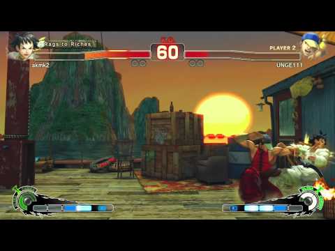 SSF4AE Ranked Asia: akmk2 (Makoto) VS UNGE11 (Yun)