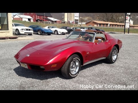 1973 Dark Red Corvette Stingray For Sale Video