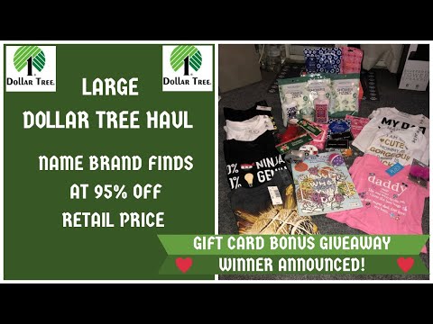 LARGE DOLLAR TREE 🌳 HAUL|ALL NEW FINDS|NAME BRAND ITEMS FOR 95% OFF|MUST SEE HAUL WOW 🤩 Video