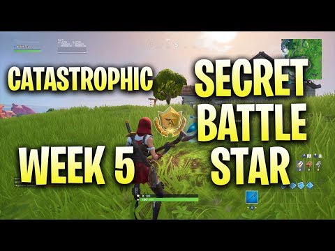 SEASON X WEEK 5 SECRET BATTLE STAR LOCATION - FORTNITE SEASON 10 CATASTROPHIC