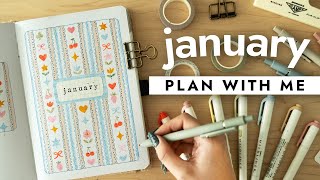 PLAN WITH ME | late january 2025 bullet journal + BIG ANNOUNCEMENT!