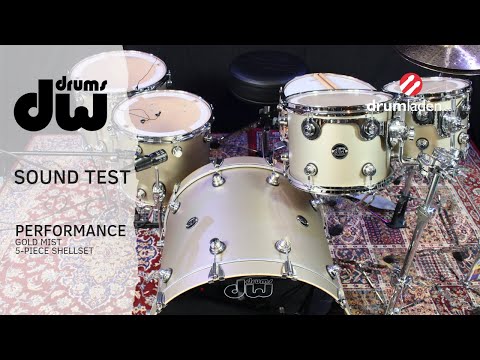 DW Performance Drums in Gold Mist